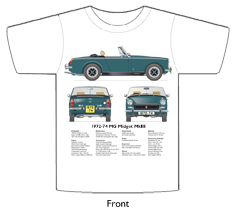 MG Midget MkIII (Rostyle wheels) 1972-74 T-shirt Front